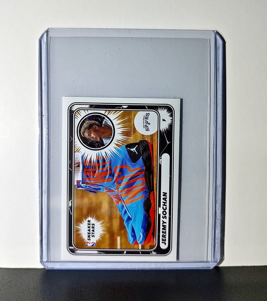 Jeremy Sochan Sneaker Stars 2024-25 Panini NBA 53 Sticker Card San Antonio Spurs