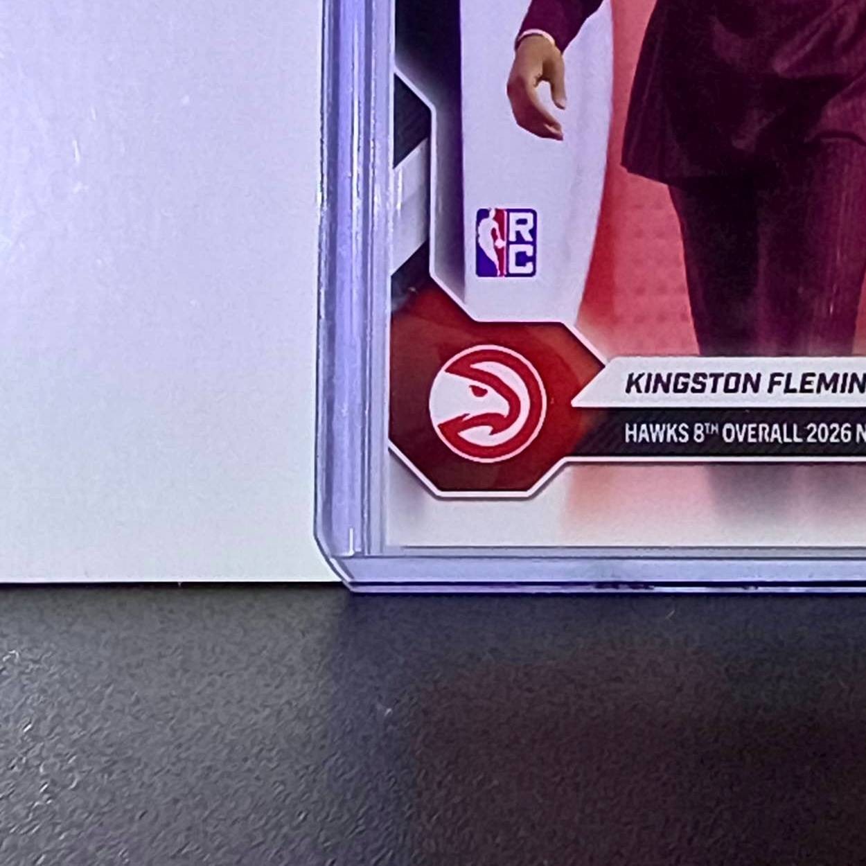 Kingston Flemings Rookie 2026-27 Topps NBA Draft Night #KFLE Card Hawks
