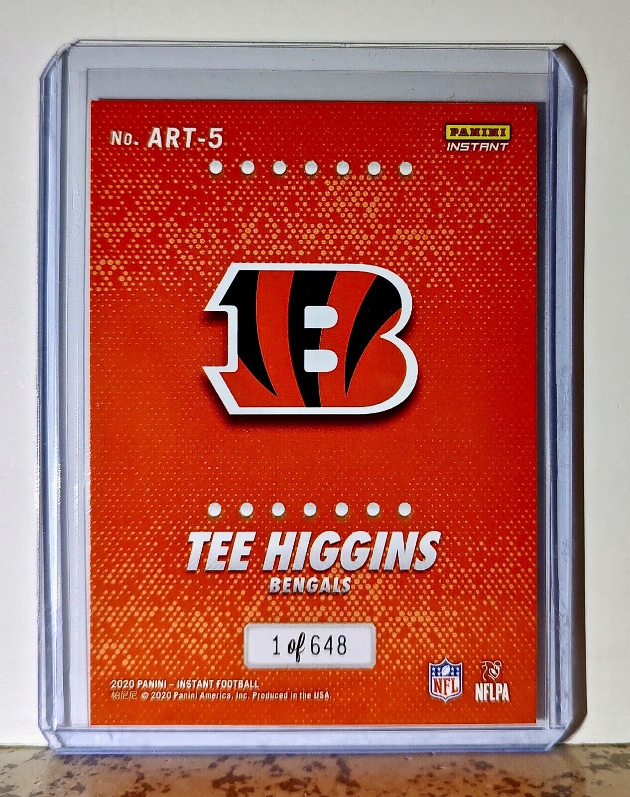 Tee Higgins 2020 Panini All-Rookie Team NFL #5 Card 1 of 648 Cincinnati Bengals