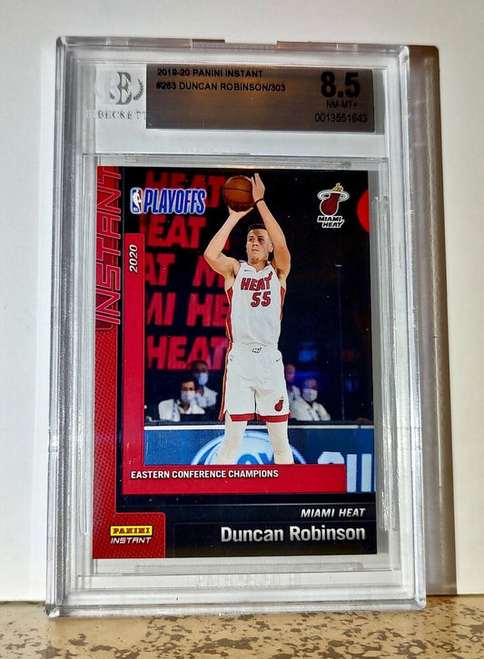 Duncan Robinson 2019-20 Panini NBA #263 Card 1 of 303 BGS 8.5 Miami Heat