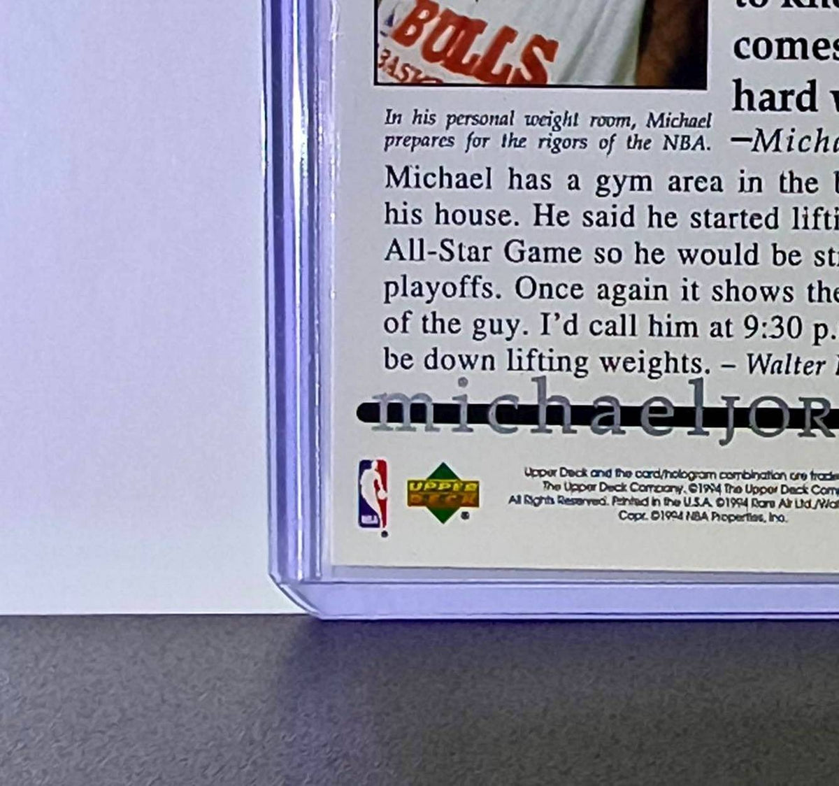 Michael Jordan 1994 Upper Deck Rare Air MJ Decade of Dominance Card Bulls