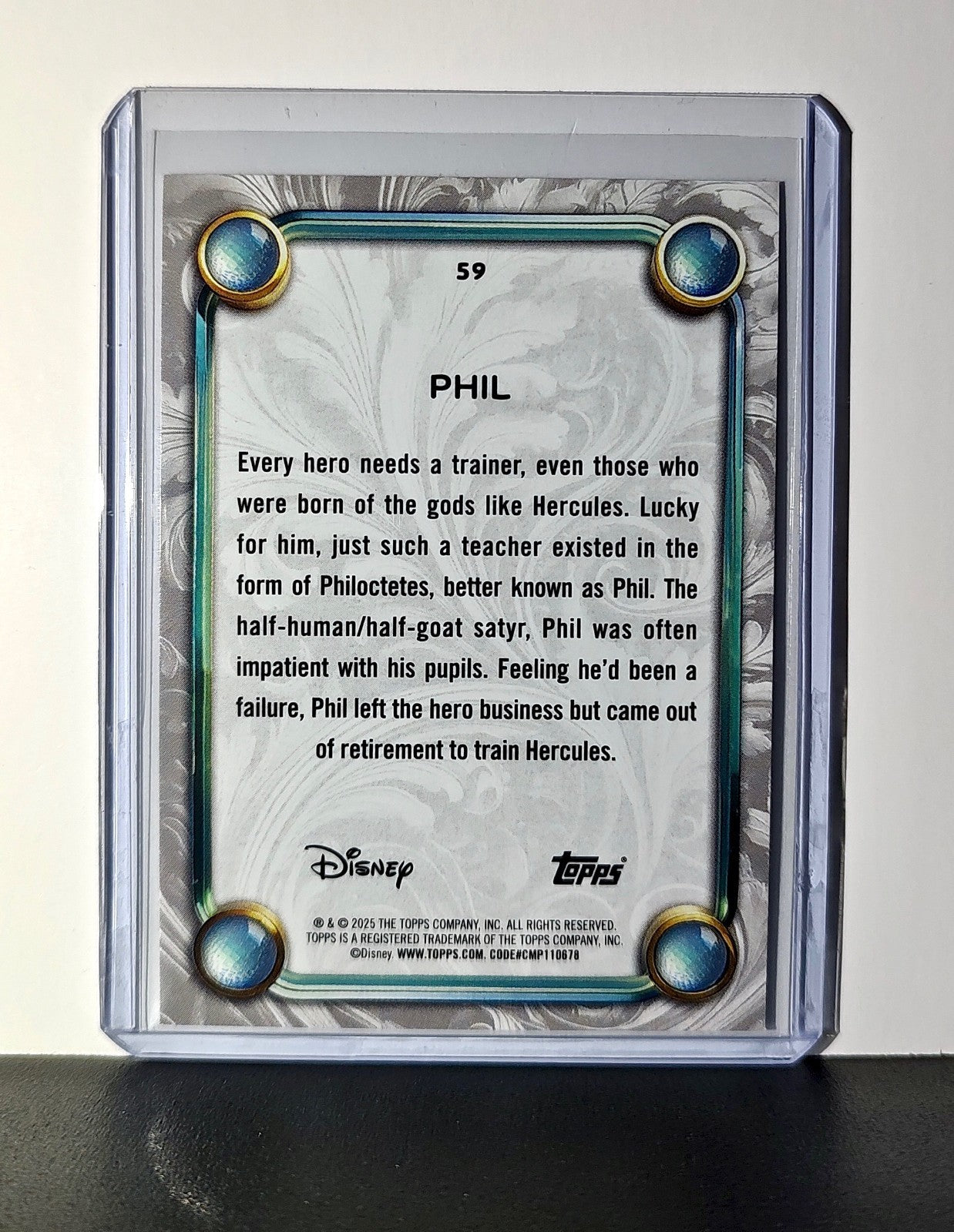 Phil 2025 Topps Disney Wonder #59 Card Hercules