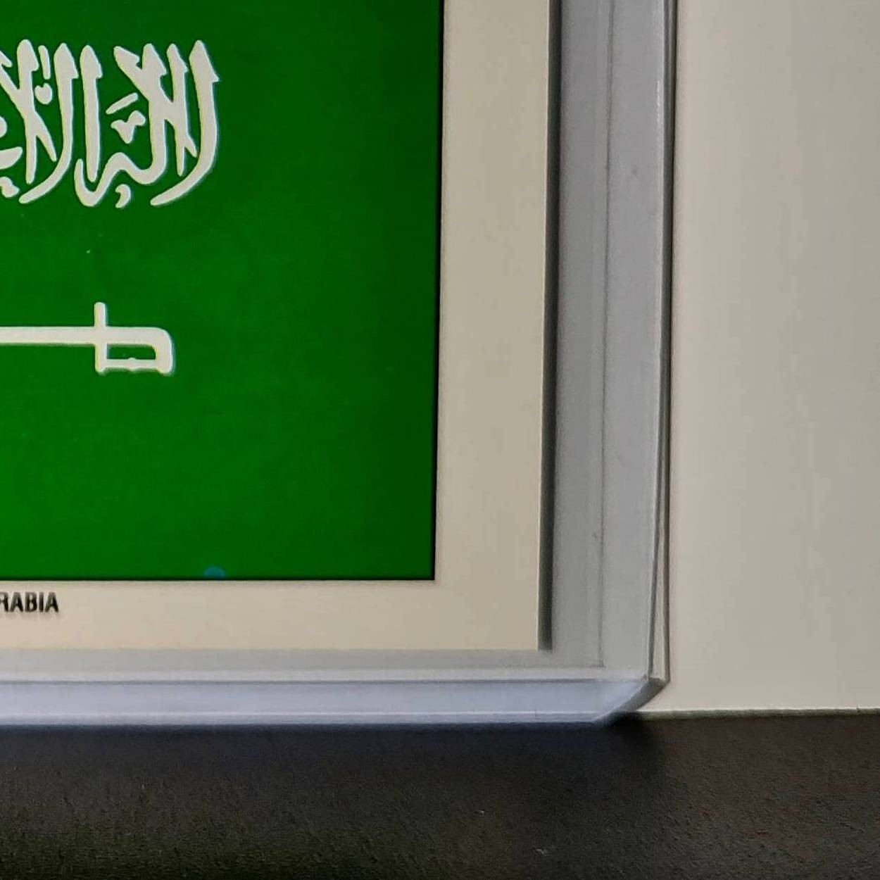 Saudi Arabia Flag 1991 Topps Desert Storm #30 Sticker Card