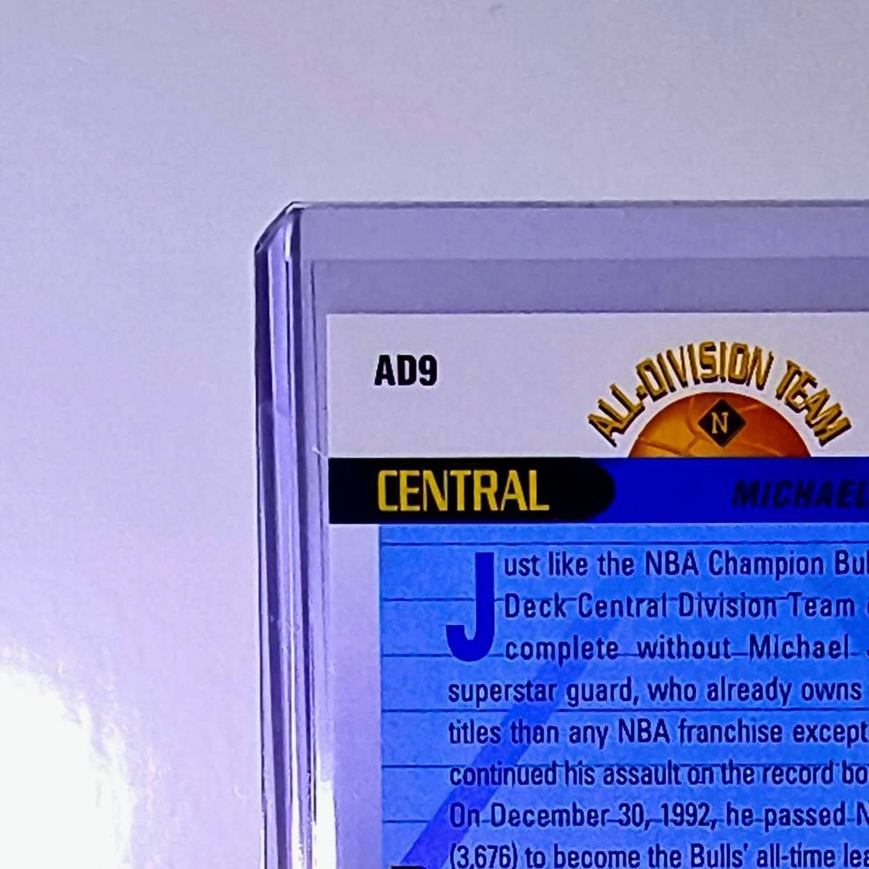 Michael Jordan 1992-93 Upper Deck All-Division Team #AD9 Card Chicago Bulls