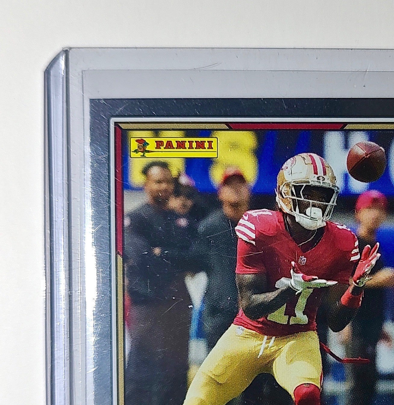 Brandon Aiyuk 2025 Panini NFL #12 Foil Sticker Card San Francisco 49ers