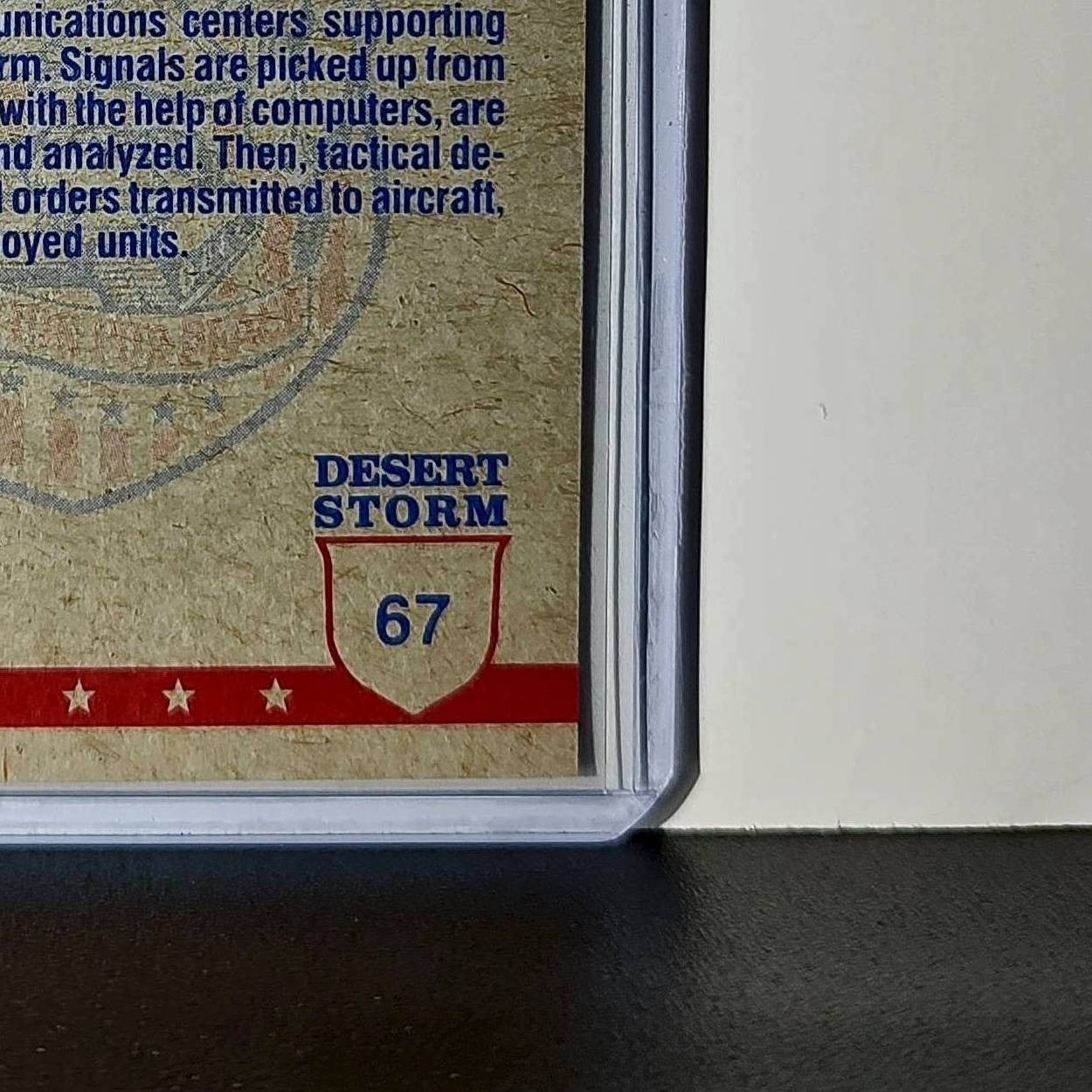 Aegis Control Center 1991 Topps Desert Storm #67 Card