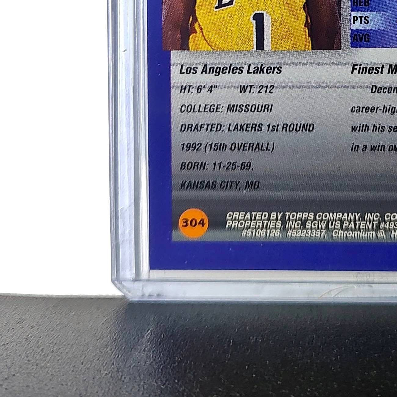 Anthony Peeler 1994-95 Topps Finest #304 Basketball Card