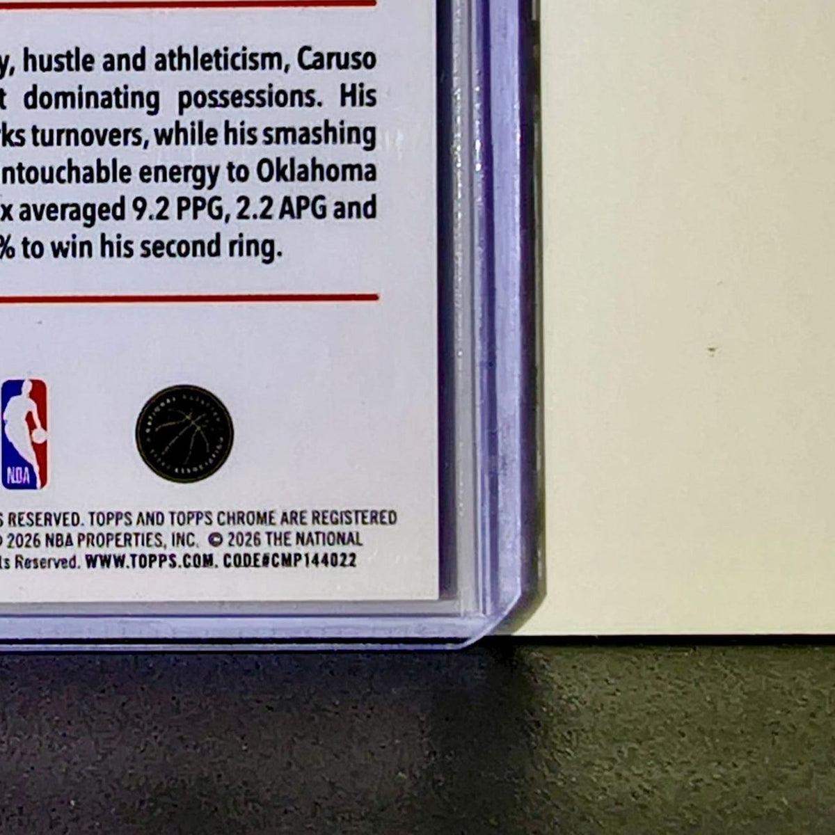 Alex Caruso 2025-26 NBA Topps Chrome Update X-Fractor #131 Card OKC Thunder
