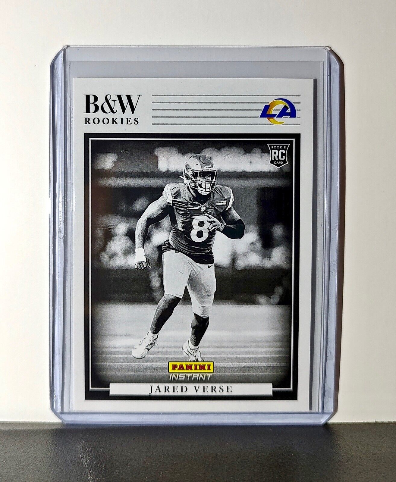 Jared Verse 2024 Panini NFL #34 Black & White Rookies Card Rams 1 of 680