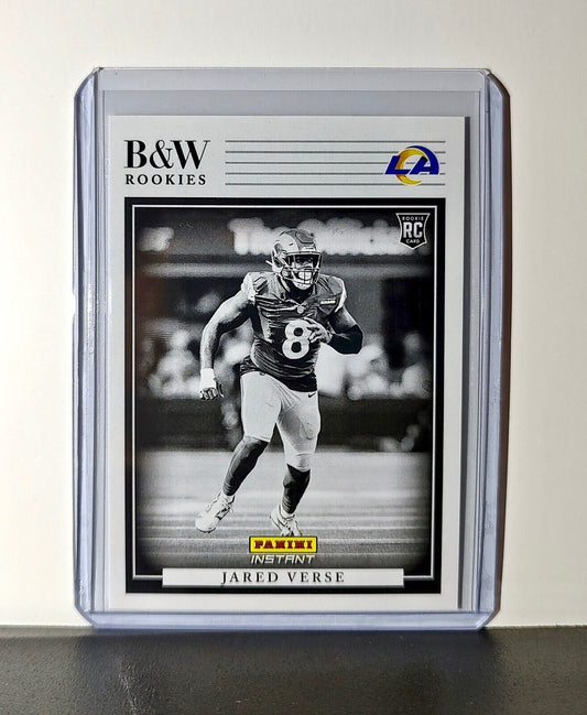 Jared Verse 2024 Panini NFL #34 Black & White Rookies Card Rams 1 of 680