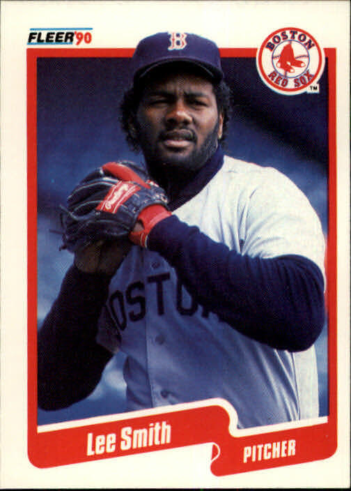 1990 Lee Smith Fleer Baseball Card #287