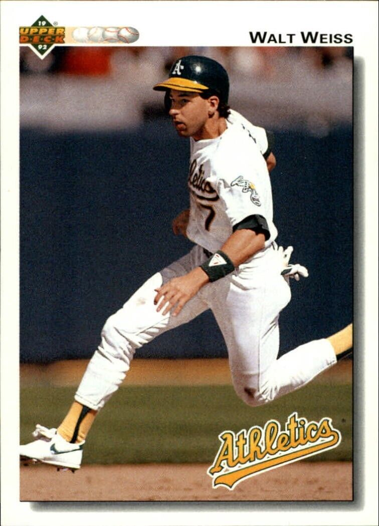 Walt Weiss 1992 Upper Deck MLB #151 Baseball Card Oakland Athletics