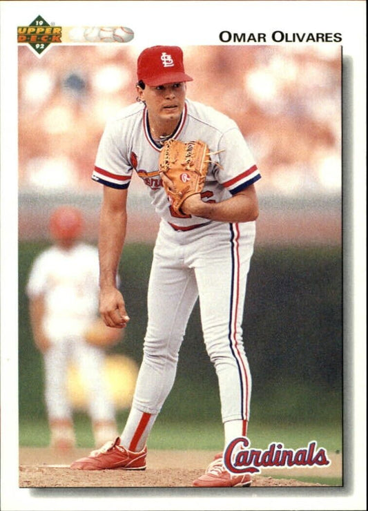 Omar Olivares 1992 Upper Deck MLB #478 Baseball Card St. Louis Cardinals