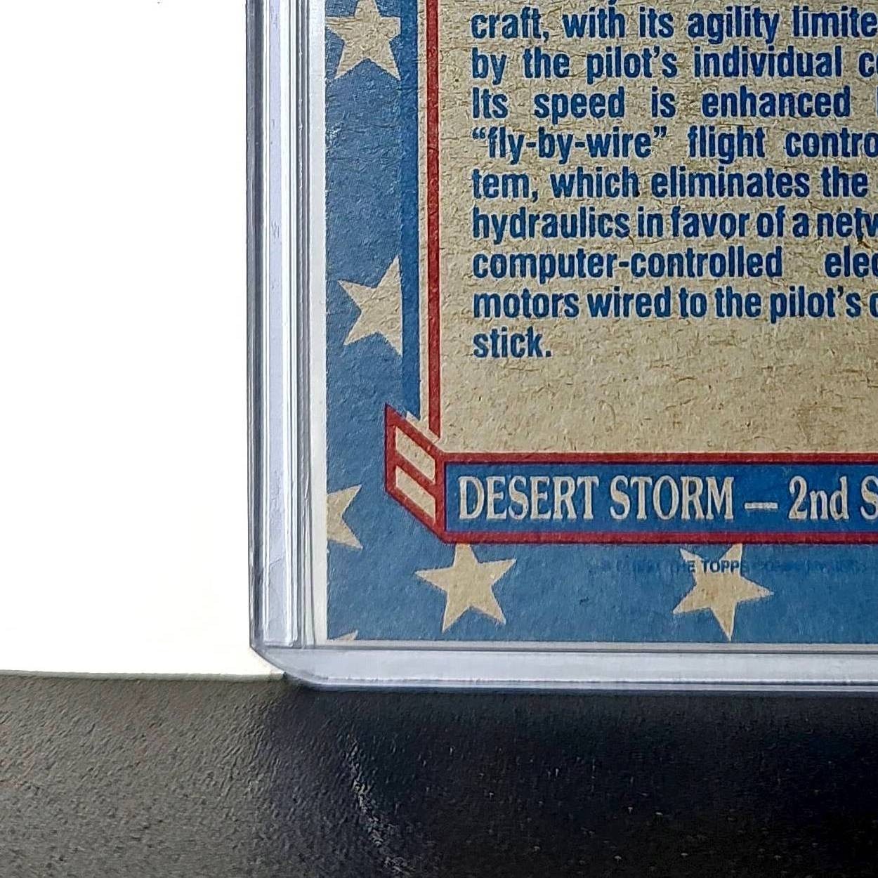 F-16 Fighting Falcon 1991 Topps Desert Storm #115 Card