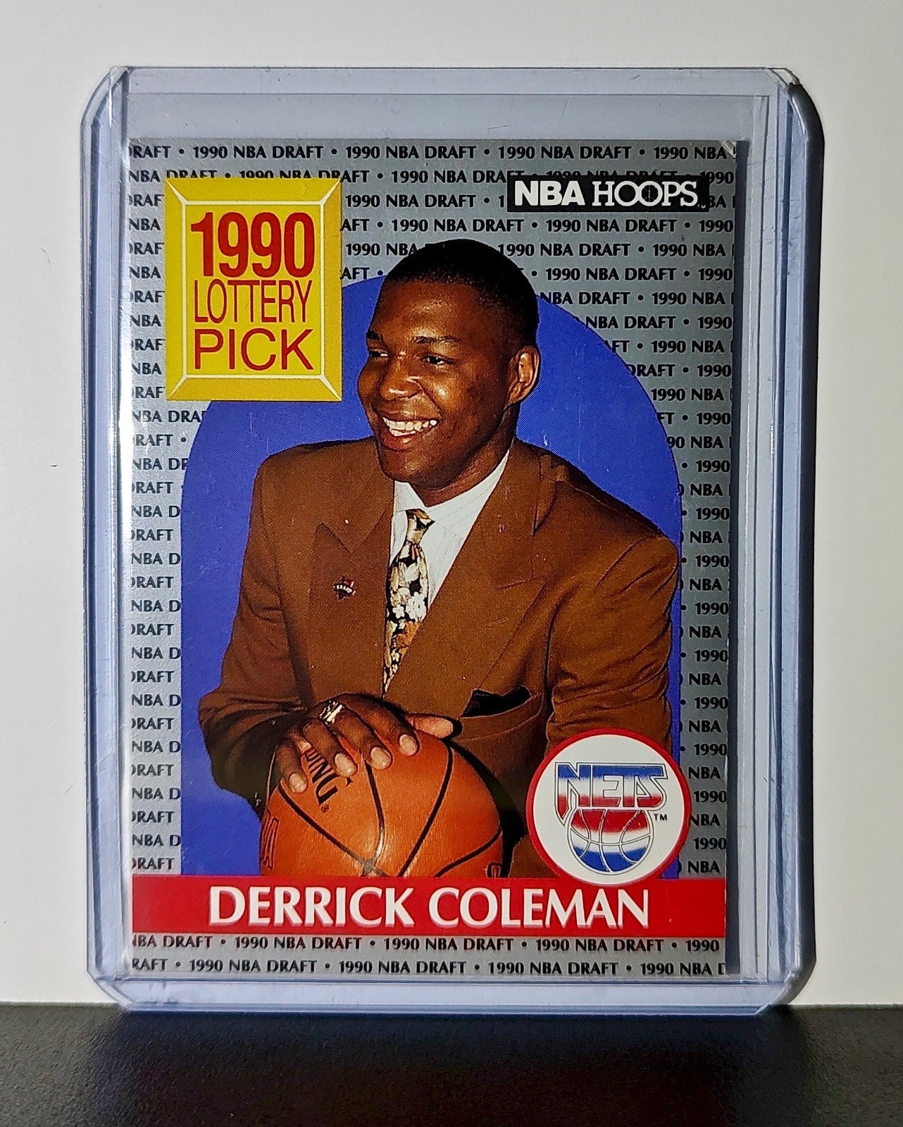 Derrick Coleman 1990 NBA Hoops Draft NBA #390 Card New Jersey Nets