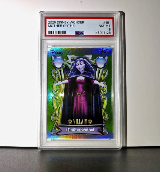Mother Gothel 2025 Topps Disney Wonder #181 Card Tangled PSA 8
