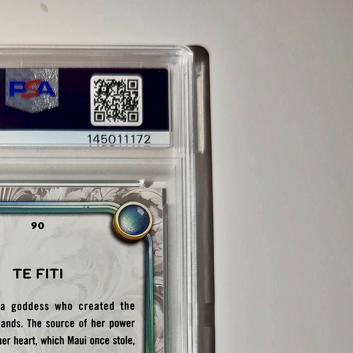Te Fiti 2025 Topps Disney Wonder #90 Winter Variant Card Moana PSA 8