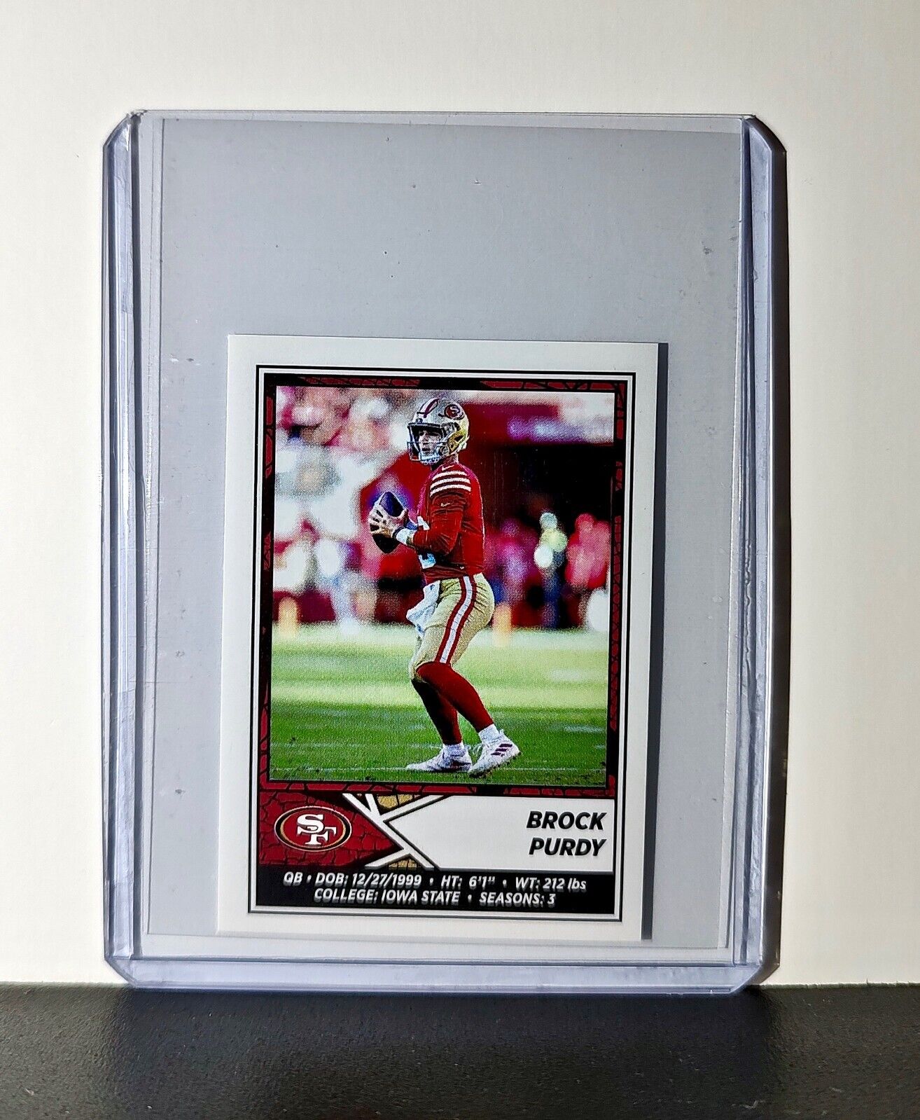 Brock Purdy 2024 Panini NFL Sticker #523 San Francisco 49ers