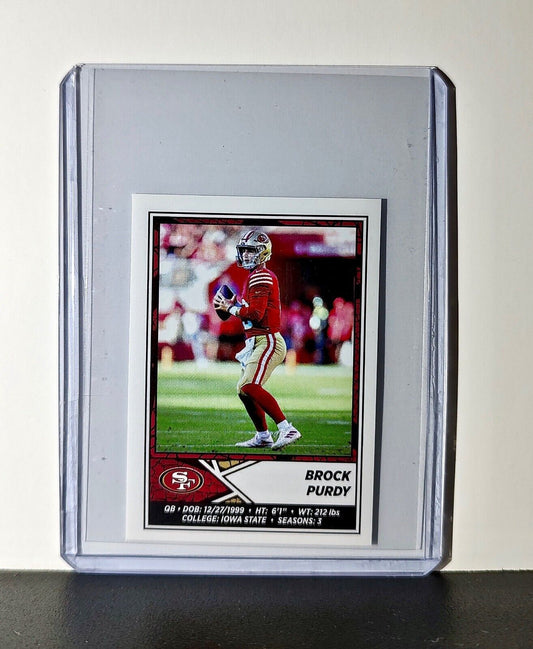 Brock Purdy 2024 Panini NFL Sticker #523 San Francisco 49ers