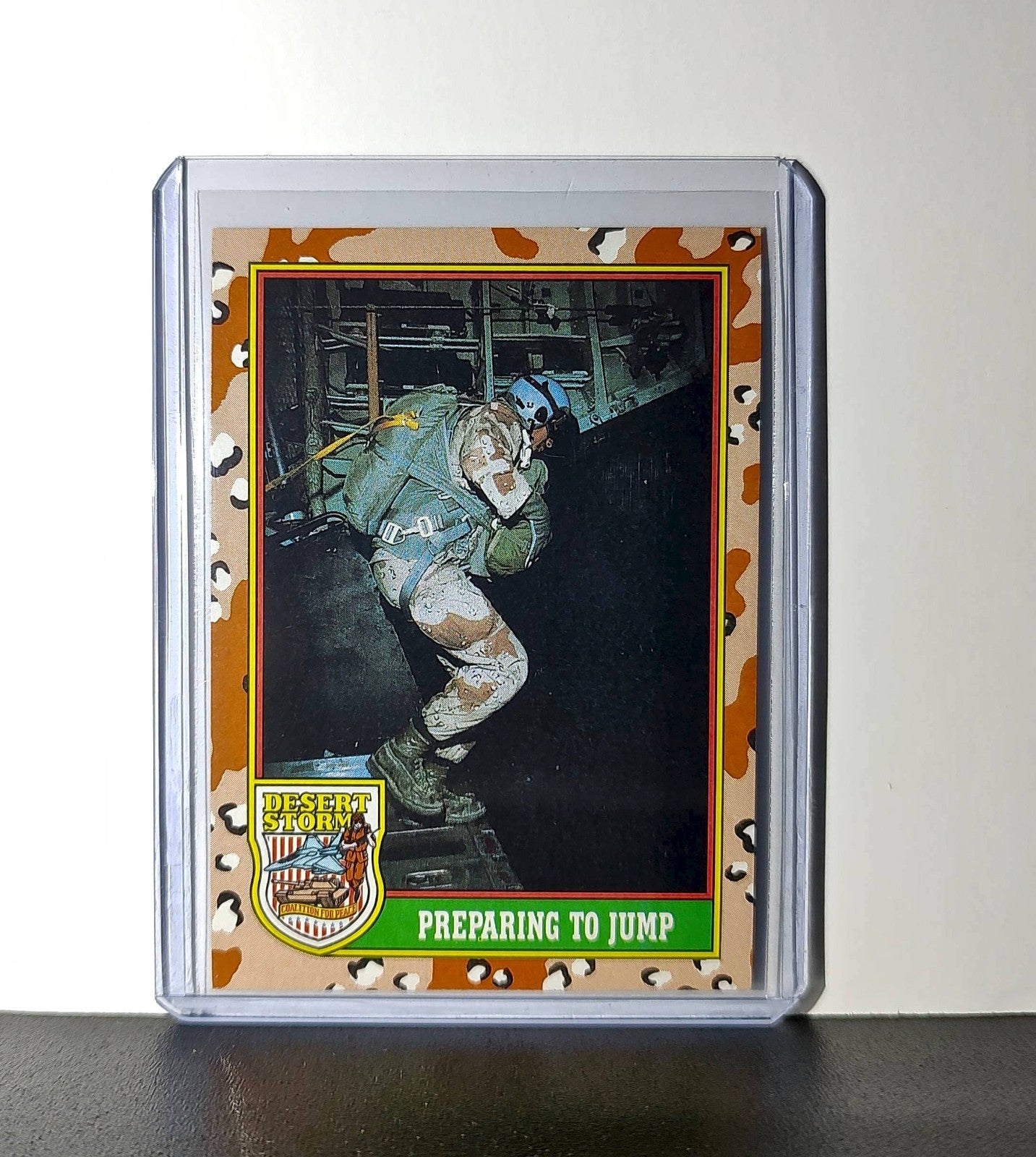 Preparing to Jump 1991 Topps Desert Storm #69 Card