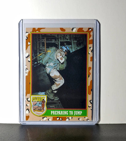 Preparing to Jump 1991 Topps Desert Storm #69 Card