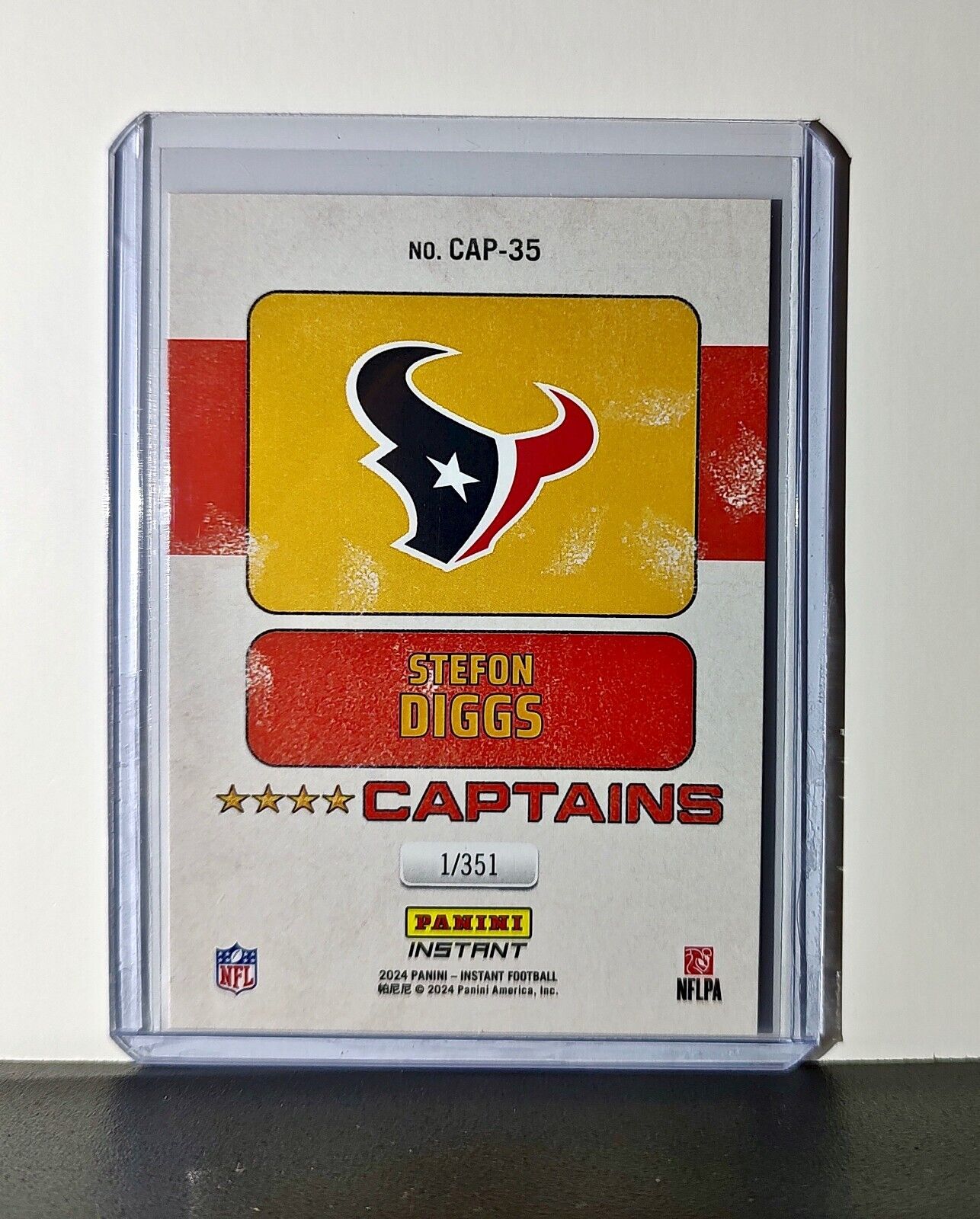 Stefon Diggs 2024 Panini Captains NFL #35 Card Houston Texans 1/351
