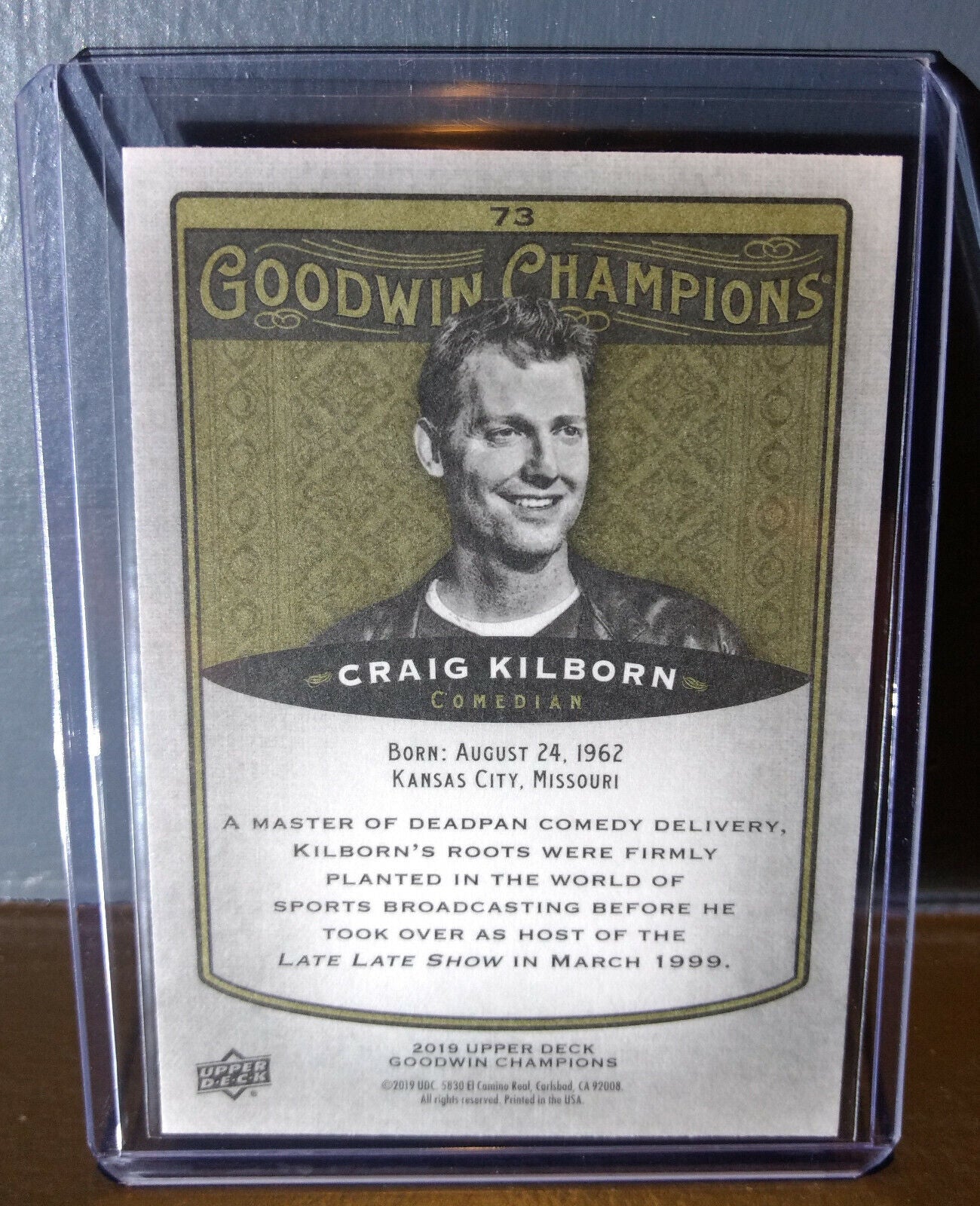 2019 Upper Deck Goodwin Champions Craig Kilborn #73 Comedian Trading Card