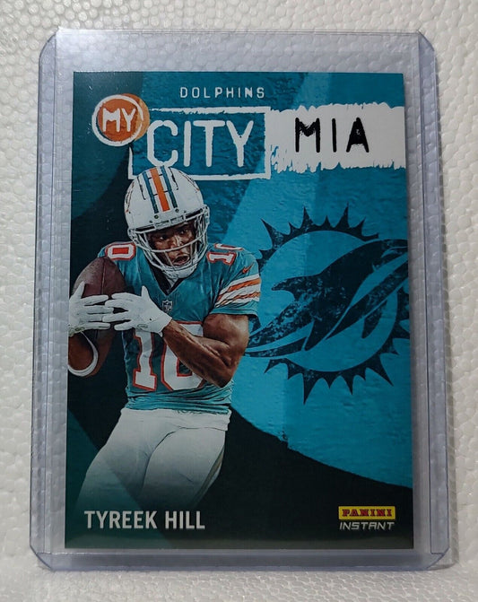 Tyreek Hill 2023 Panini NFL #2 My City Football Card Miami Dolphins 1/344