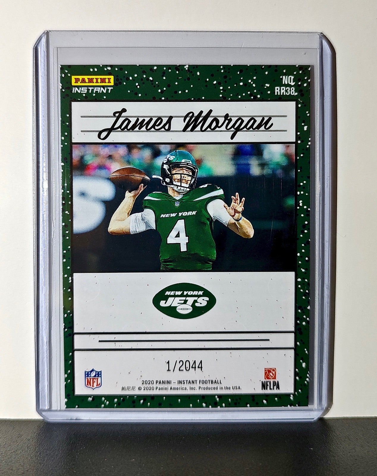 James Morgan Rookie 2020 Panini NFL #38 Rated Rookie Card New York Jets