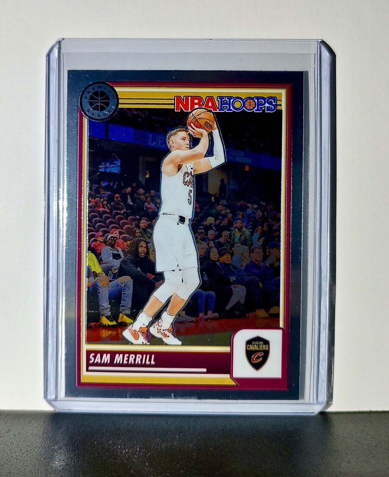 Sam Merrill 2023-24 Panini Premium Stock NBA Hoops #233 Card Cleveland Cavaliers