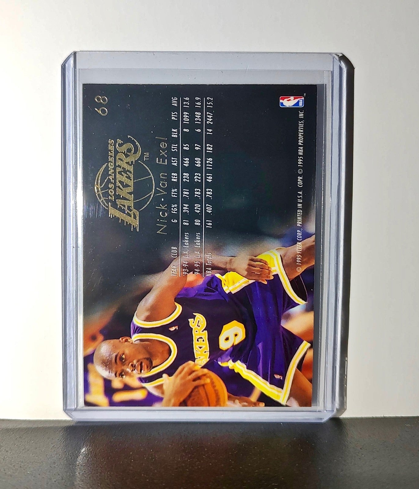 Nick Van Exel 1995-96 Flair NBA #68 Card Los Angeles Lakers