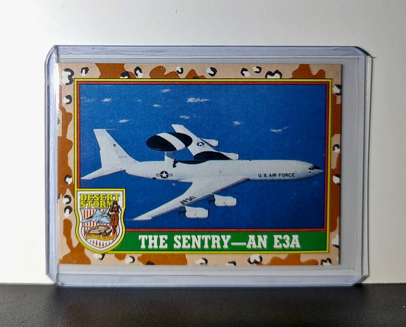 The Sentry – An E-3A AWACS 1991 Topps Desert Storm #33 Card