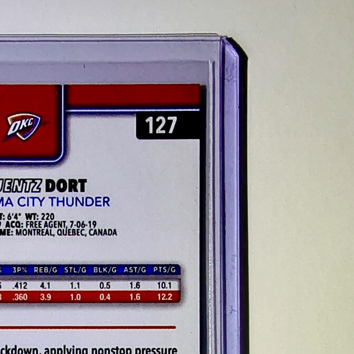 Luguentz Dort 2025-26 NBA Topps Chrome Update #127 Card Oklahoma City Thunder