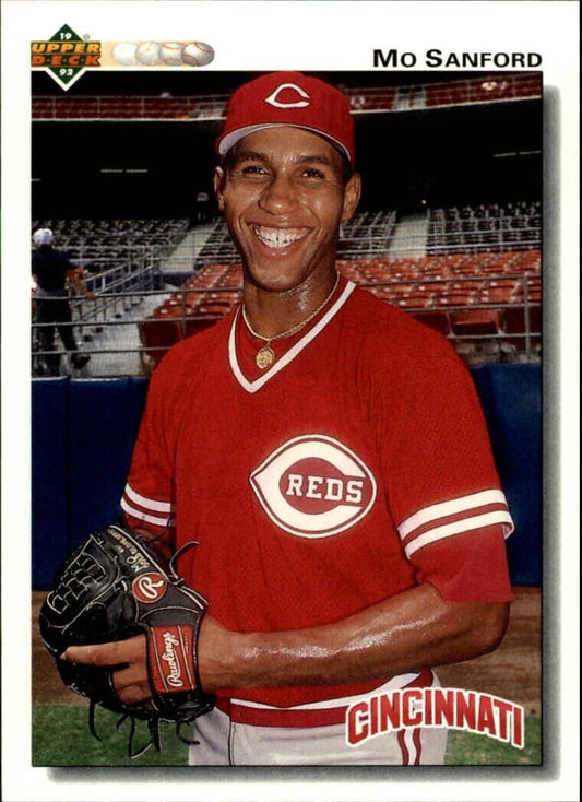 Mo Sanford 1992 Upper Deck MLB #45 Baseball Card Cincinnati Reds