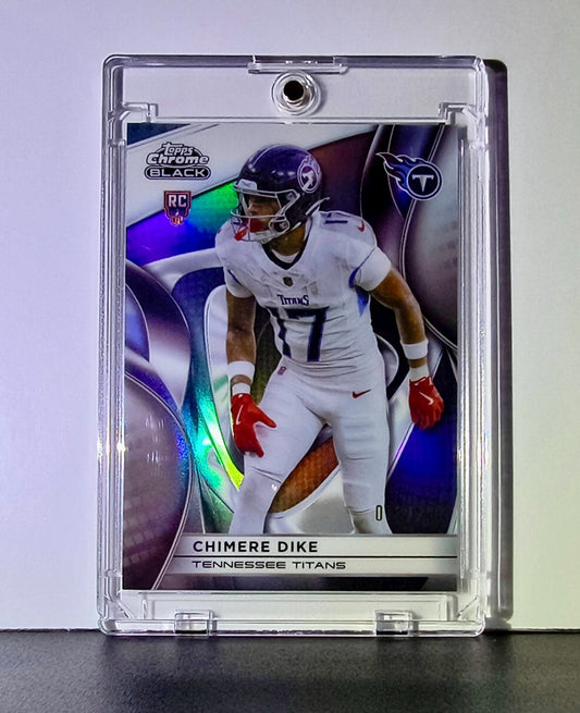 Chimere Dike Rookie 2025 NFL Topps Chrome Black #149 Silver Refractor 18/299