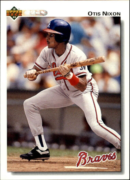 Otis Nixon 1992 Upper Deck MLB #451 Baseball Card Atlanta Braves