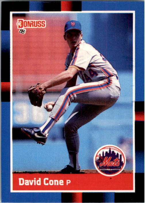 1988 David Cone Donruss Baseball Card #653