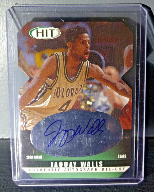 2000-01 Jaquay Walls Sage HIT Autographed Die-Cut #A30 Basketball Card