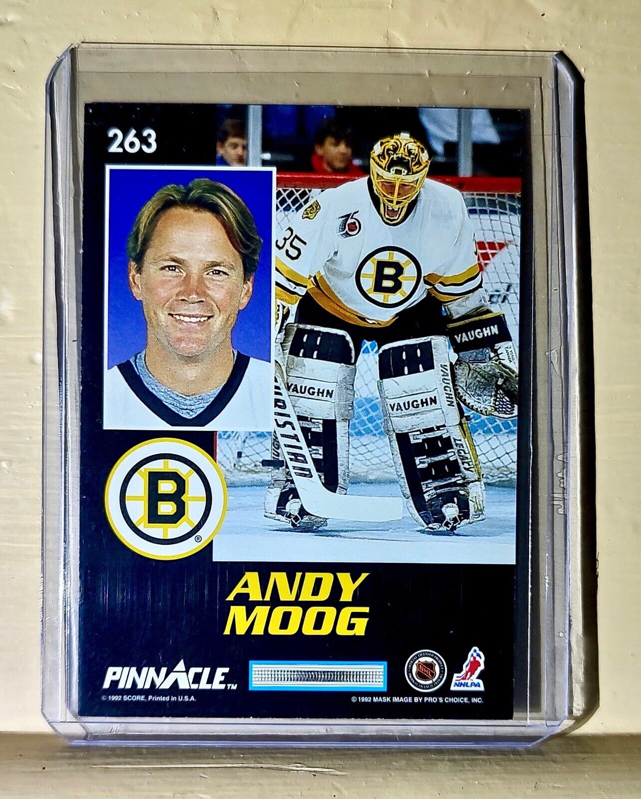 Andy Moog 1992 Score Pinnacle Masks #263 Hockey Card