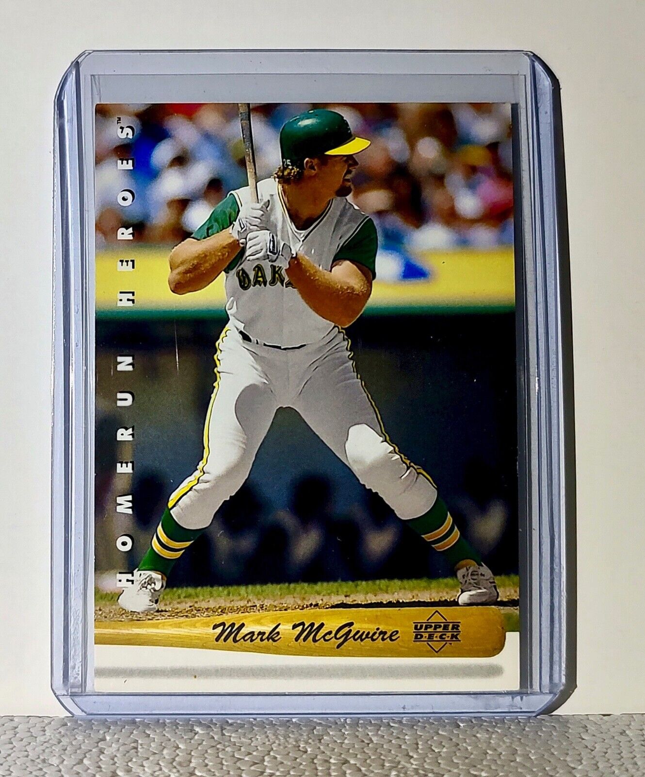 Mark McGwire 1992 Upper Deck MLB #HR2 Homerun Heroes Card Oakland Athletics