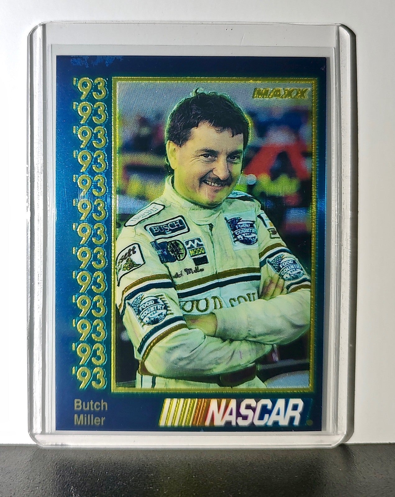 Butch Miller 1993 Maxx Premier Plus Racing #76 NASCAR Card Henderson Motorsports