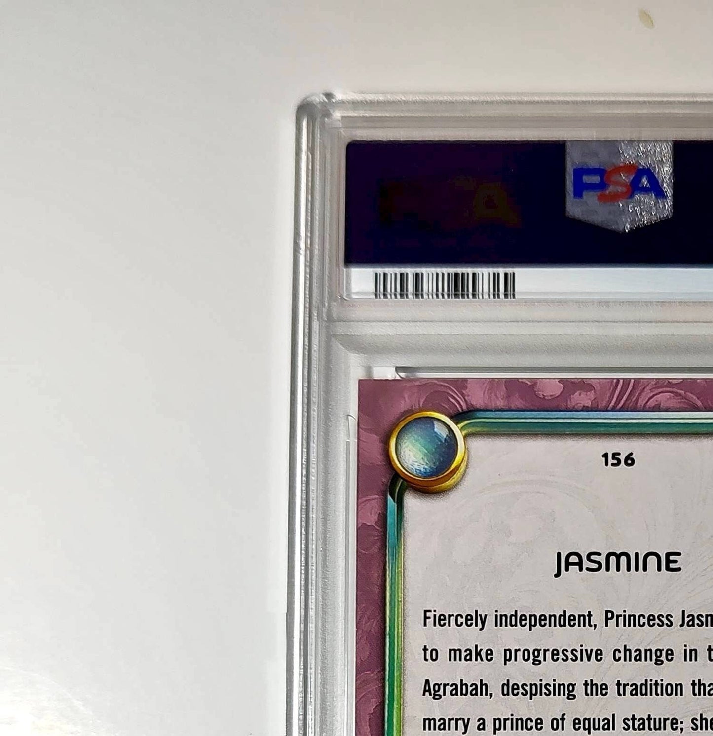Jasmine 2025 Topps Disney Cartoon Princess #156 Card Aladdin PSA 9 Mint