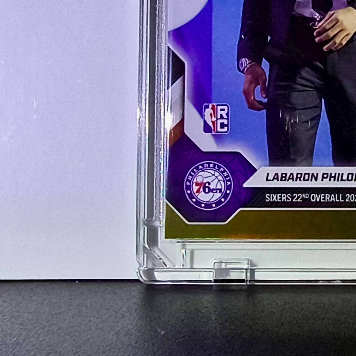 Labaron Philon Jr. Rookie 2026-27 Topps NBA Draft Night Gold Foil 30/50 76ers