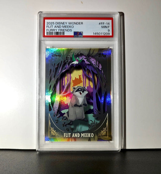 Flit and Meeko 2025 Topps Disney #FF-14 Furry Friends Card Pocahontas PSA 9 MT