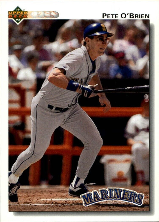Pete O'Brien 1992 Upper Deck MLB #388 Baseball Card Seattle Mariners