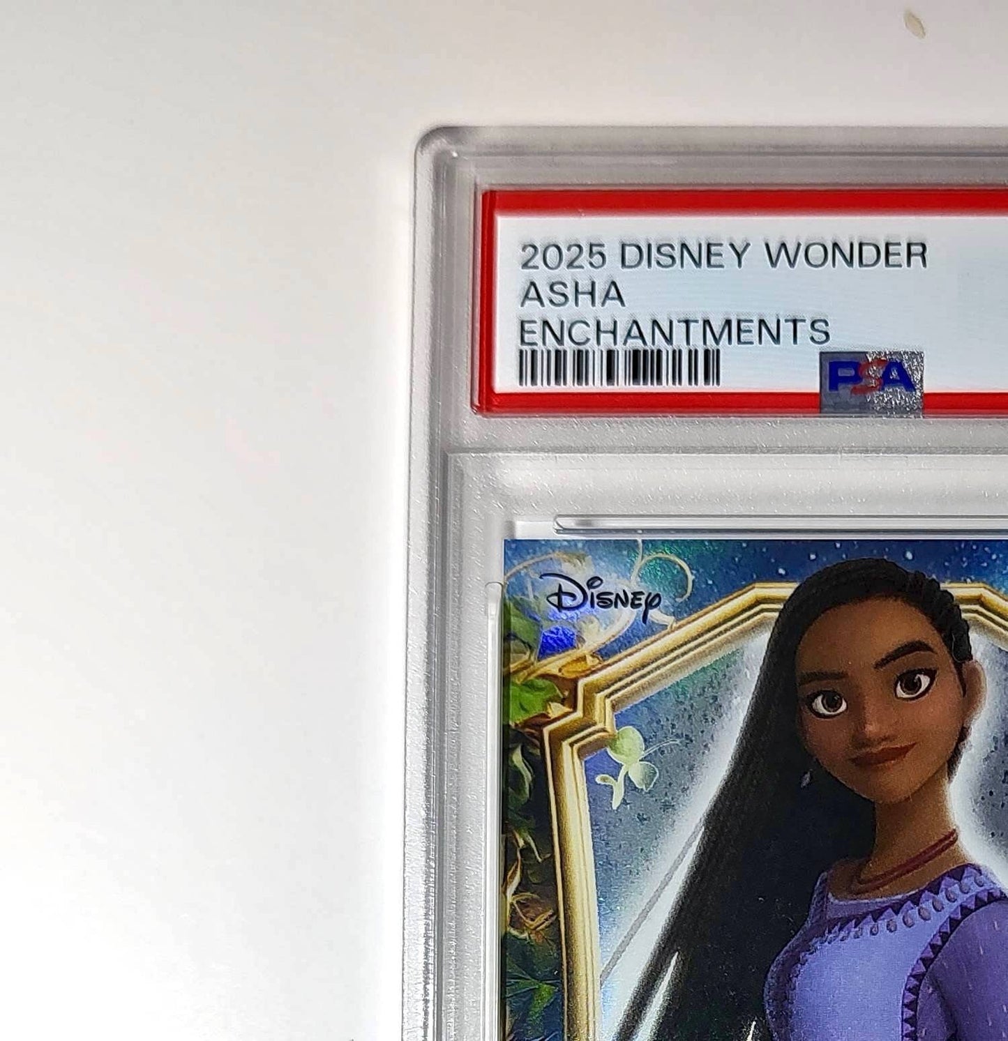 Asha 2025 Topps Enchantments Disney Wonder #E-20 Card Wish PSA 8