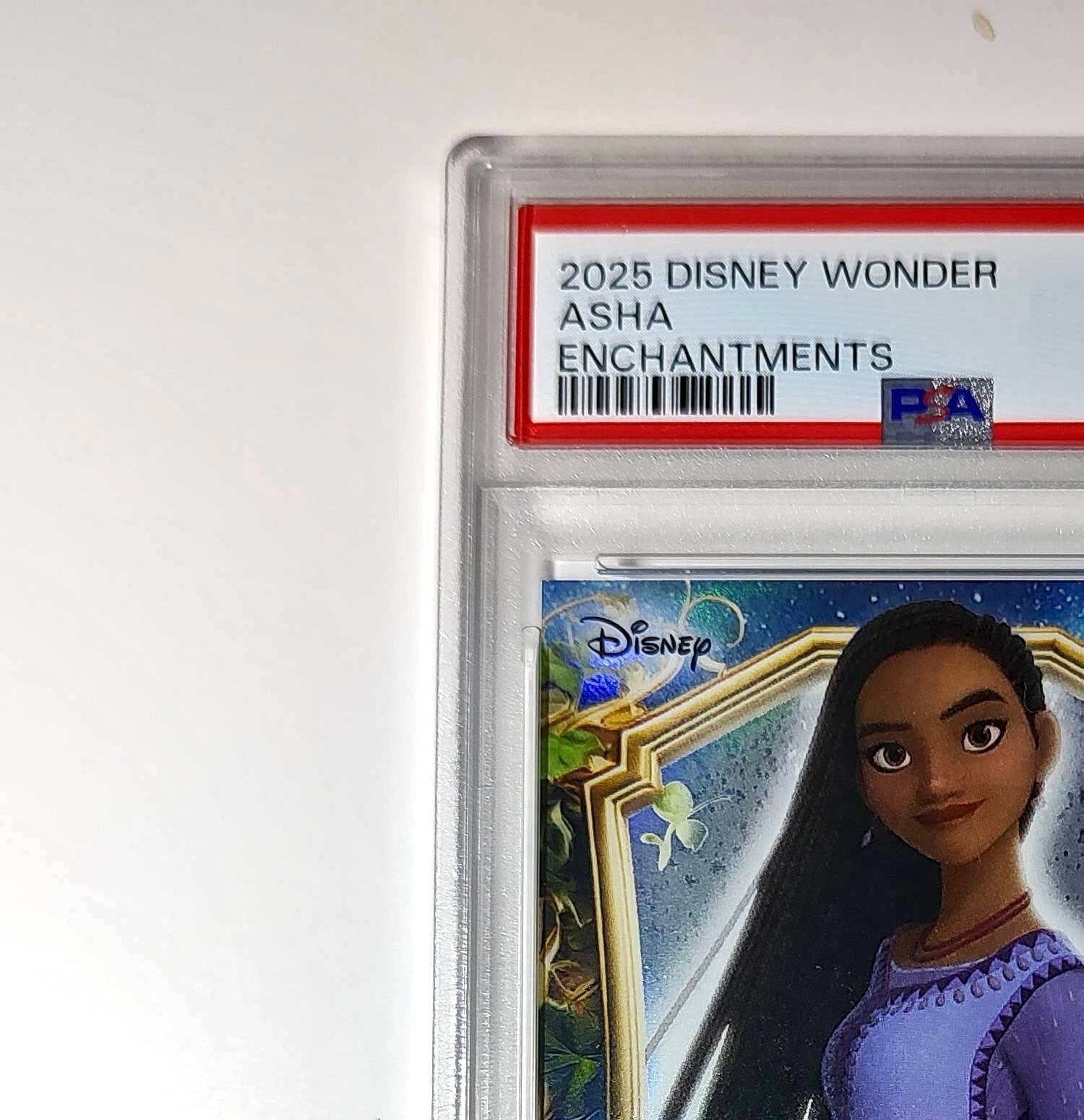 Asha 2025 Topps Enchantments Disney Wonder #E-20 Card Wish PSA 8