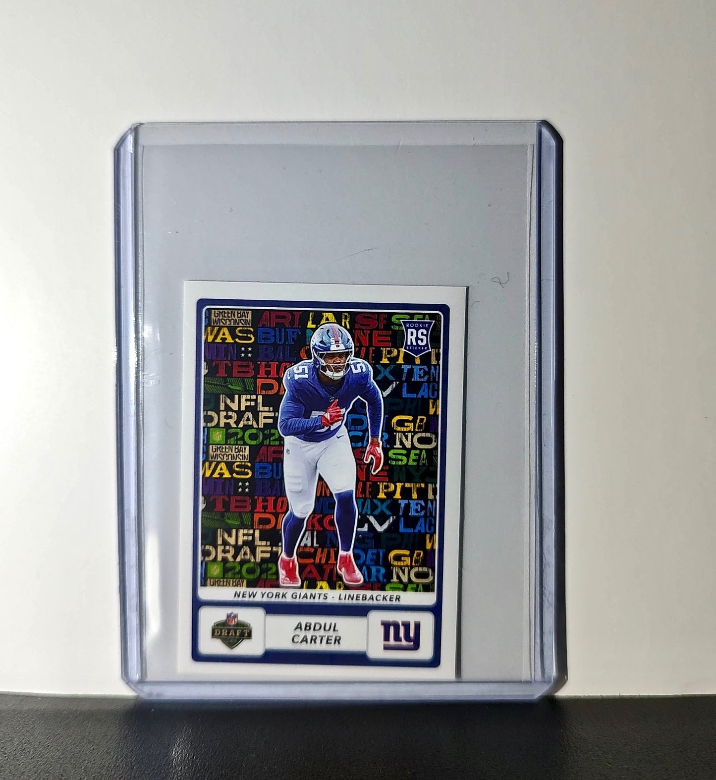 Abdul Carter Rookie 2025 Panini NFL #552 Draft Sticker Giants