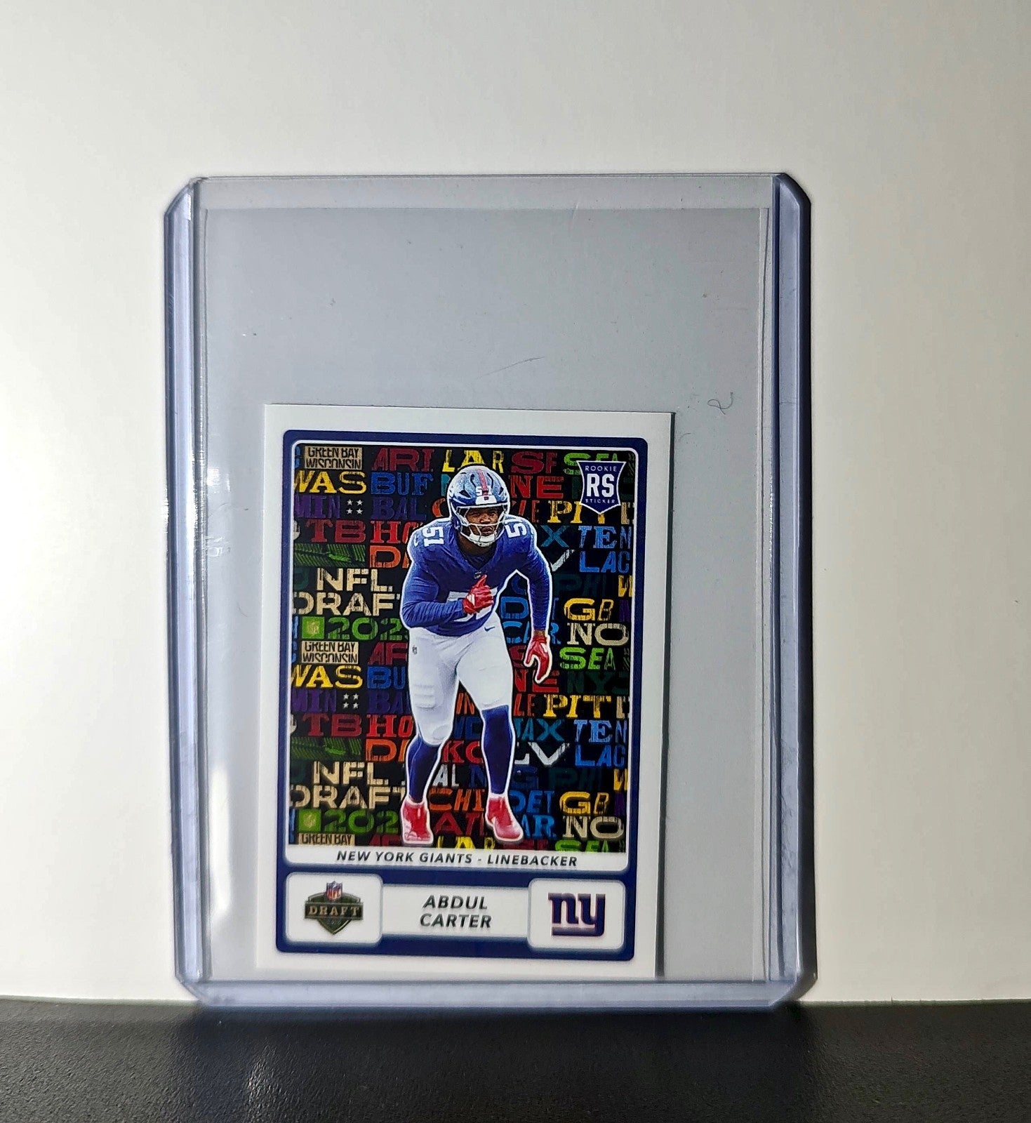 Abdul Carter Rookie 2025 Panini NFL #552 Draft Sticker Giants