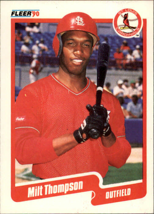 1990 Milt Thompson Fleer Baseball Card #262